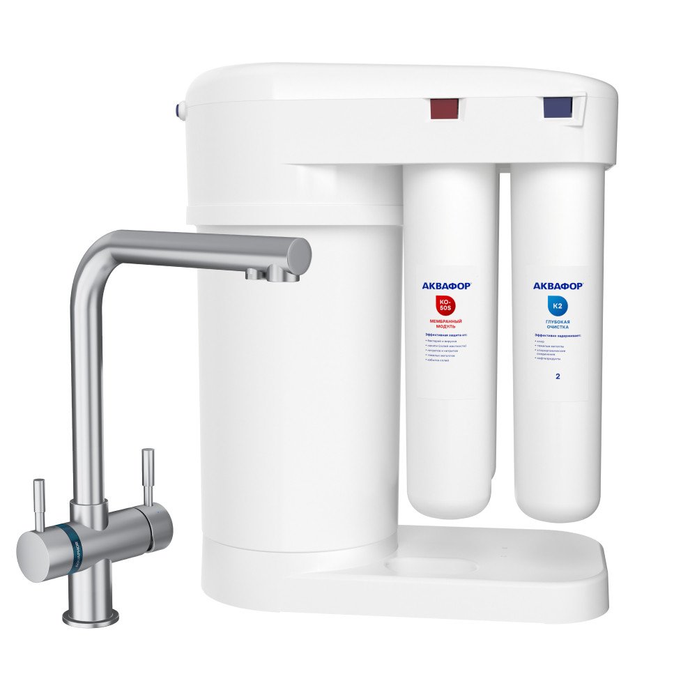 Аквафор DWM-101S + смеситель C126-1